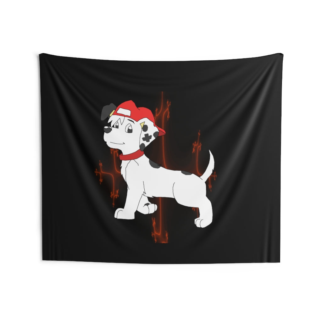 Puppy D. Indoor Wall Tapestries - WolfDuckStudiosMerch