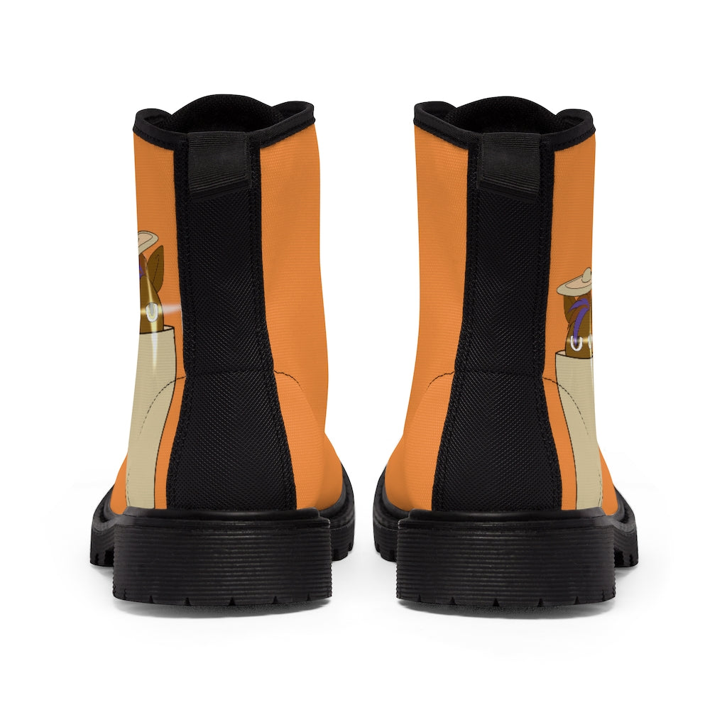Gamerpony's Cookie Kicks Men's Canvas Boots - WolfDuckStudiosMerch