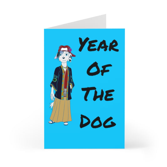 Year Of The Dog Greeting Cards (7 pcs) - WolfDuckStudiosMerch