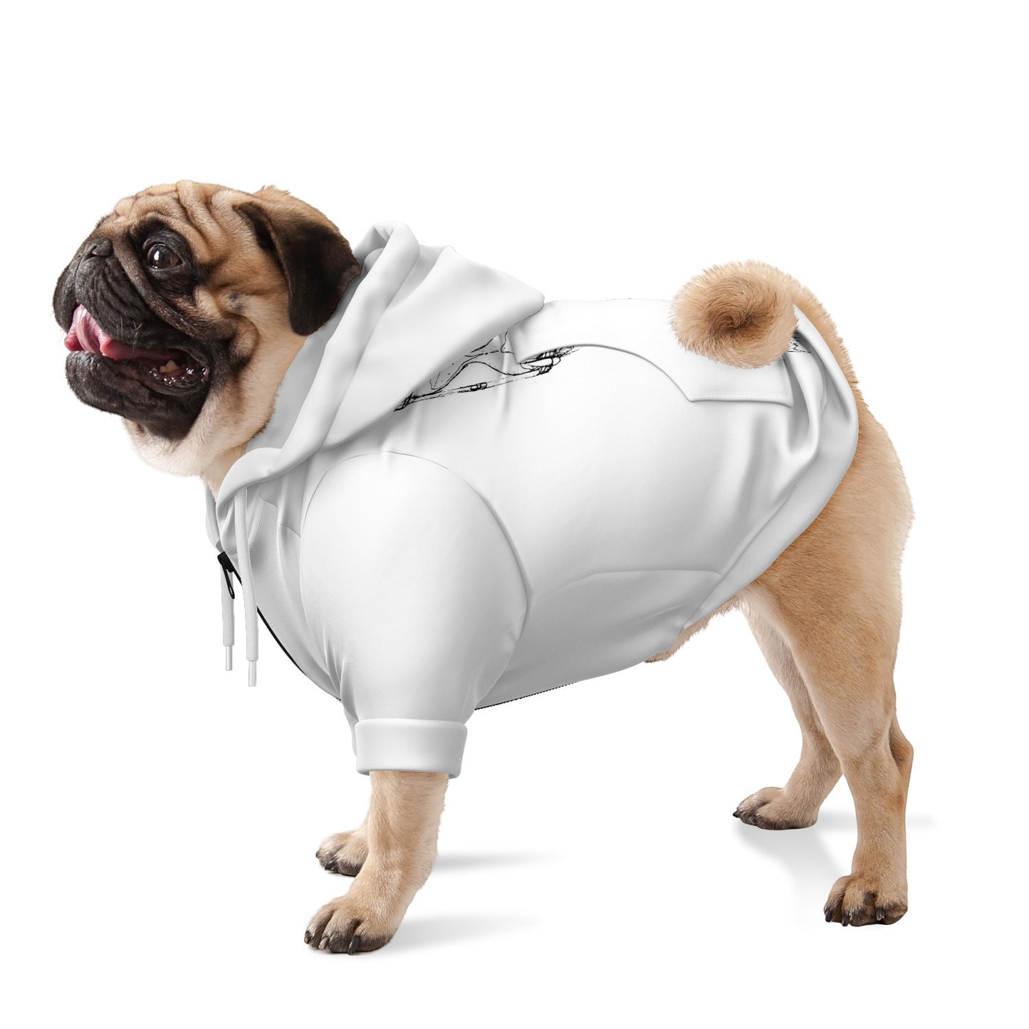 Grim Reaper Dog zipper hoodie - WolfDuckStudiosMerch