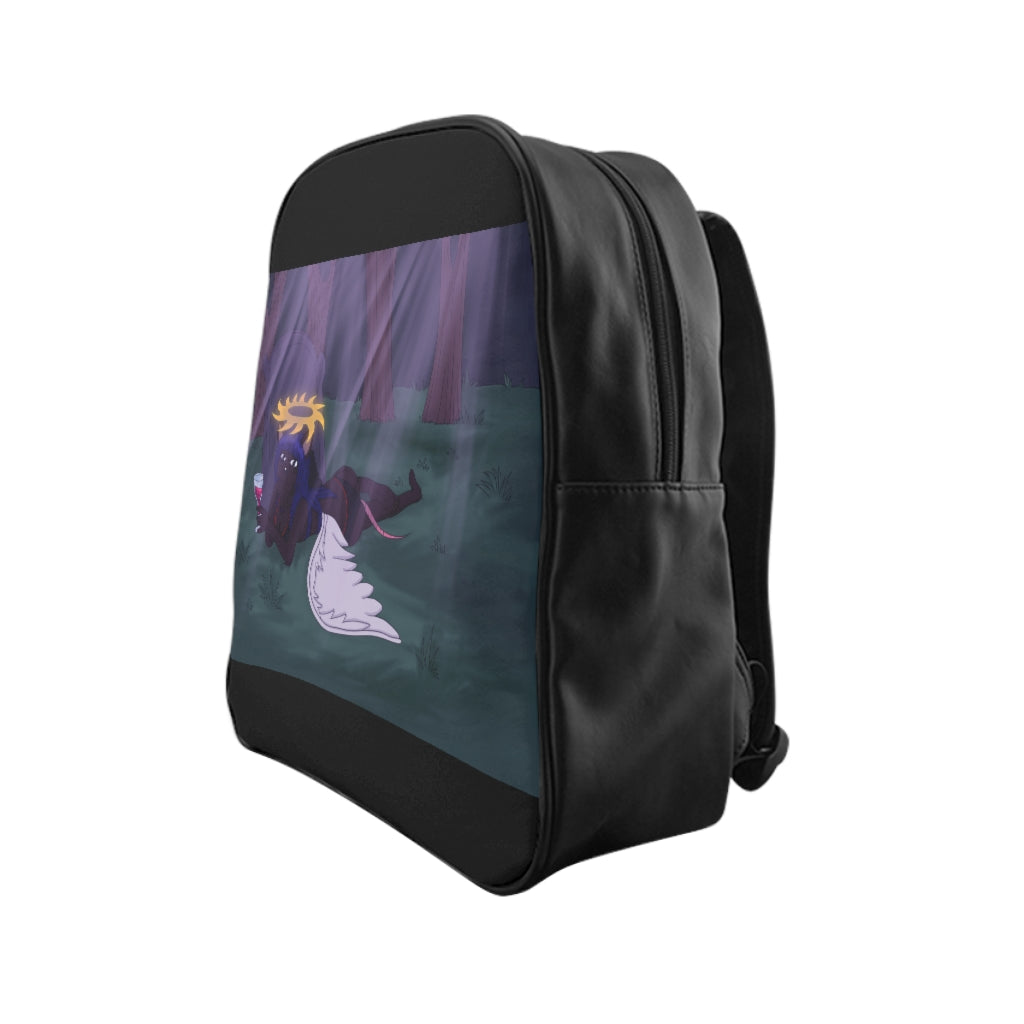 Nydia  Relaxing School Backpack - WolfDuckStudiosMerch