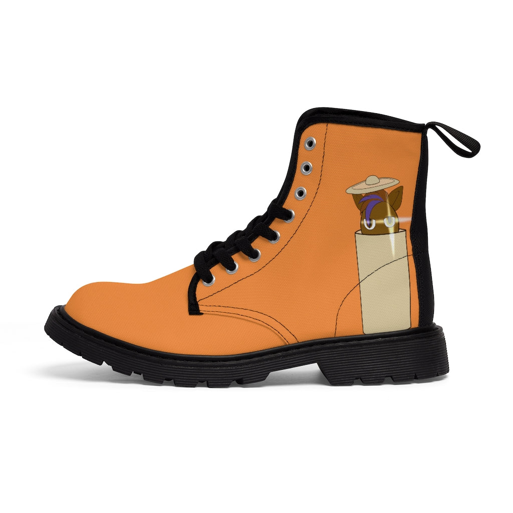Gamerpony's Cookie Kicks Men's Canvas Boots - WolfDuckStudiosMerch