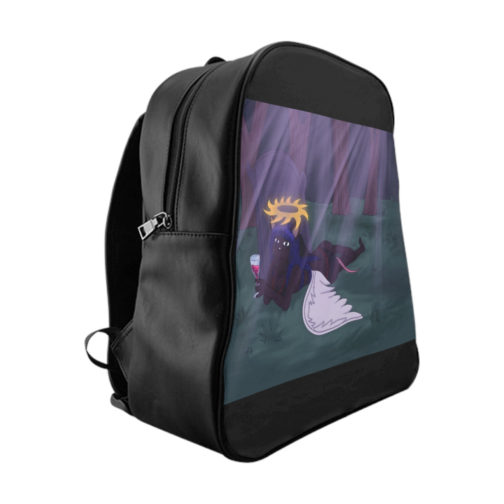 Nydia  Relaxing School Backpack - WolfDuckStudiosMerch