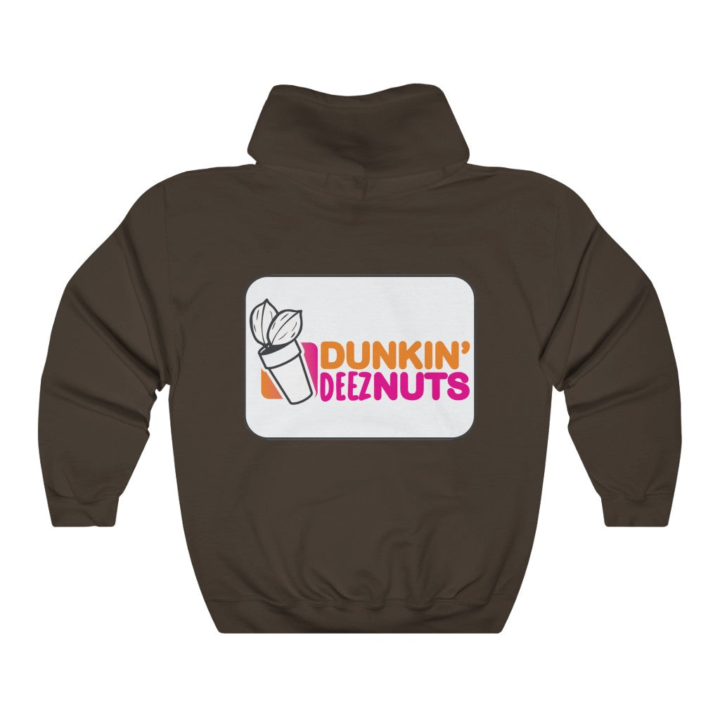 Dunkin Deez Nuts Unisex Heavy Blend™ Hooded Sweatshirt - WolfDuckStudiosMerch