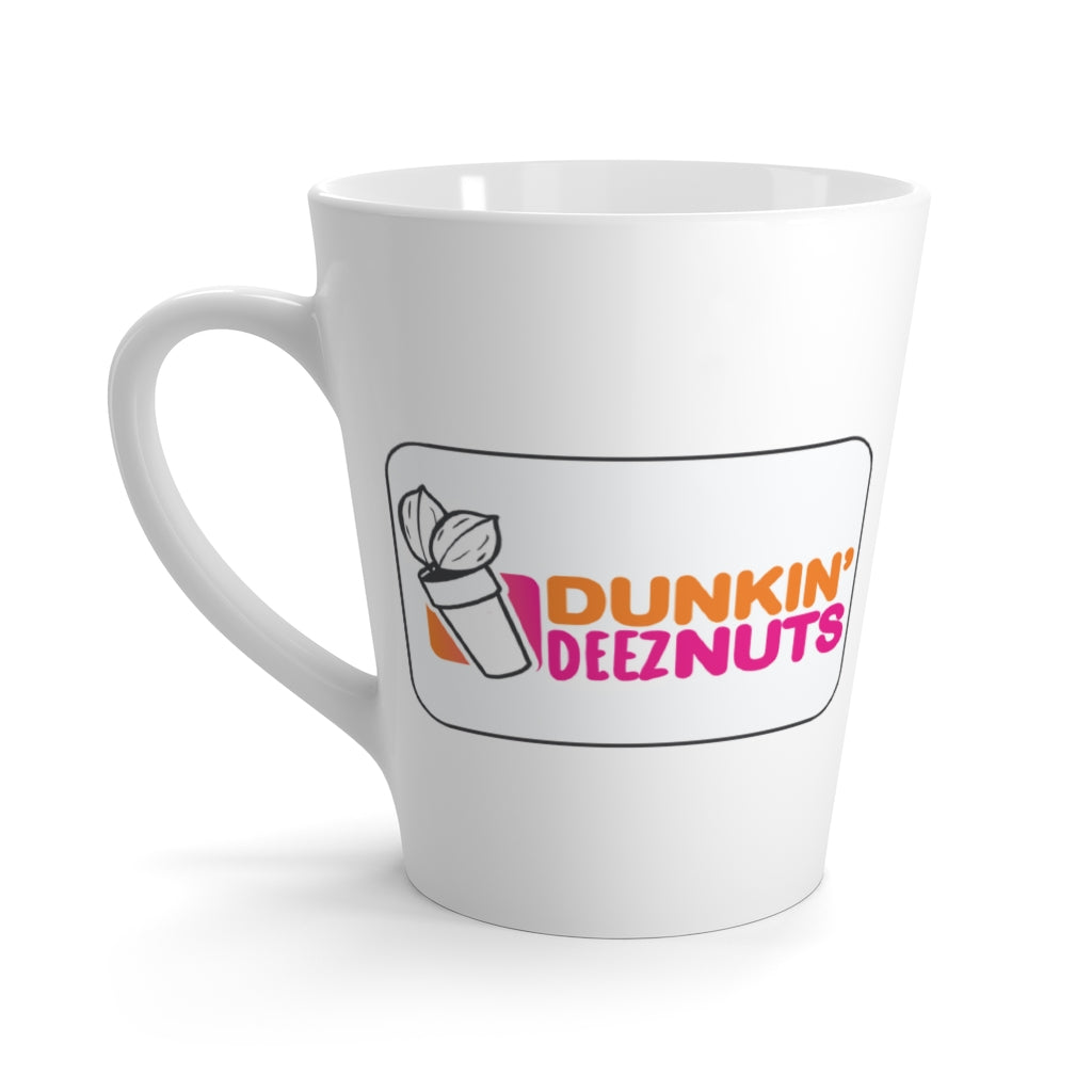 Dunkin Deez Nuts  Latte Mug - WolfDuckStudiosMerch