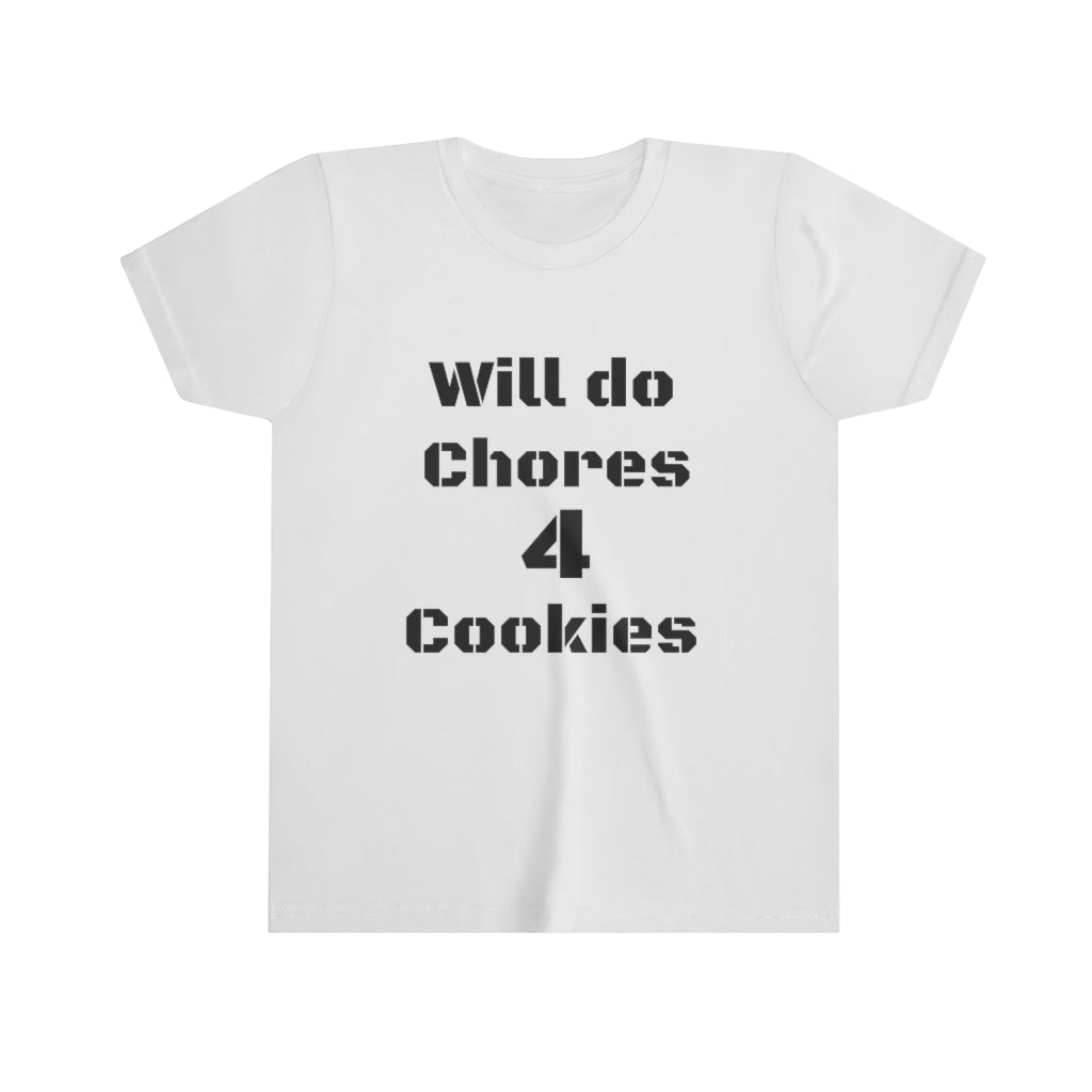 Chores 4 Cookies Youth Short Sleeve Tee - WolfDuckStudiosMerch