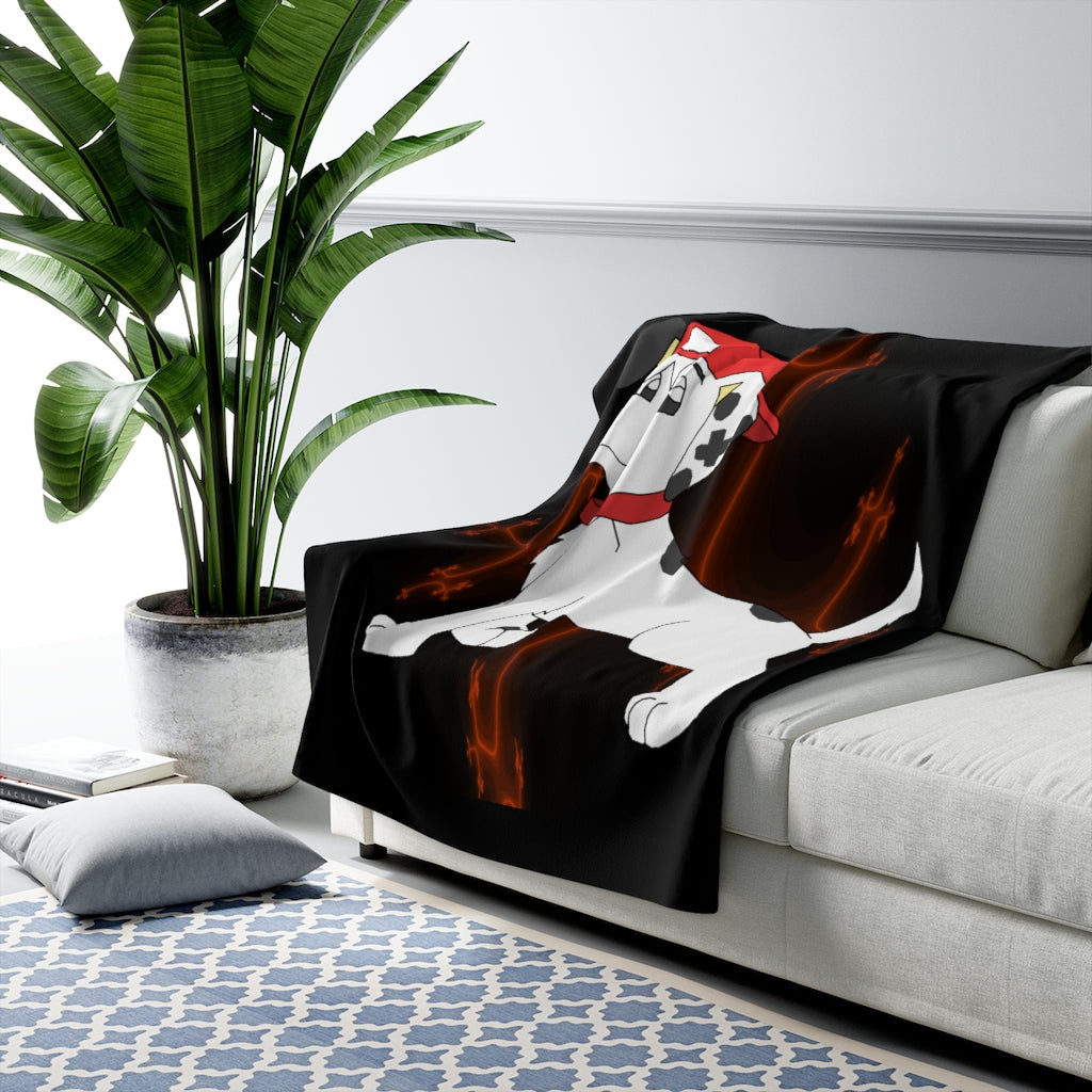 Puppy D. Sherpa Fleece Blanket - WolfDuckStudiosMerch