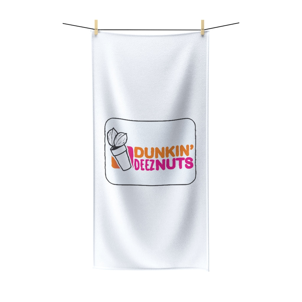 Dunkin Deez Nuts  Polycotton Towel - WolfDuckStudiosMerch