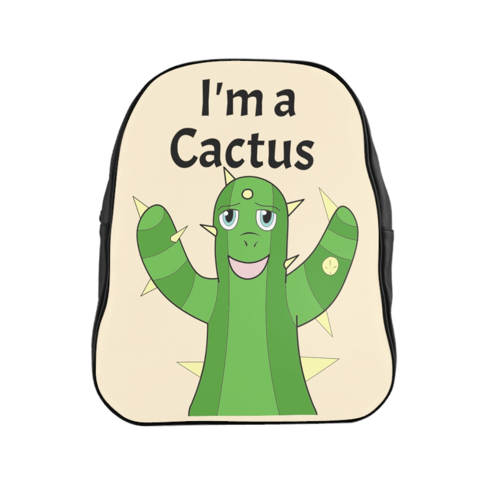 Cactus Lime School Backpack - WolfDuckStudiosMerch