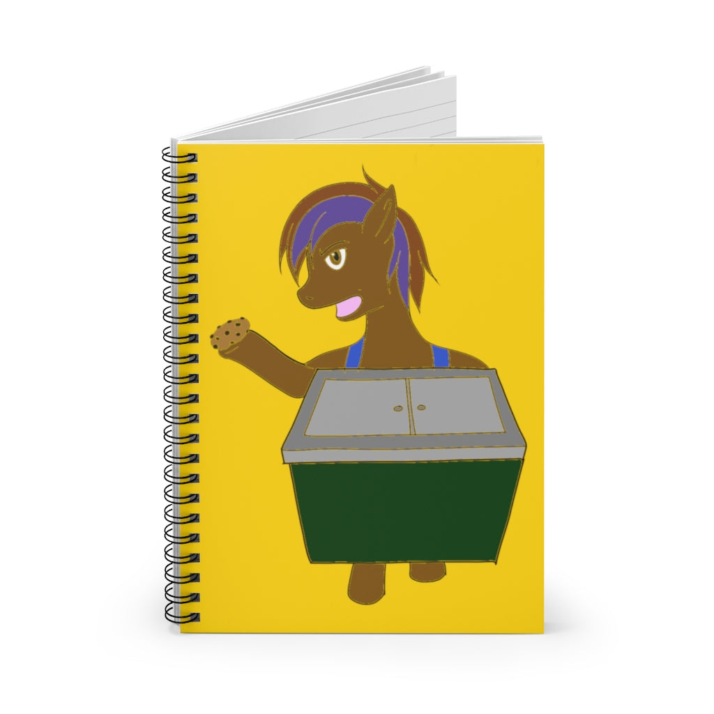 Cookie Vendor Spiral Notebook - Ruled Line - WolfDuckStudiosMerch