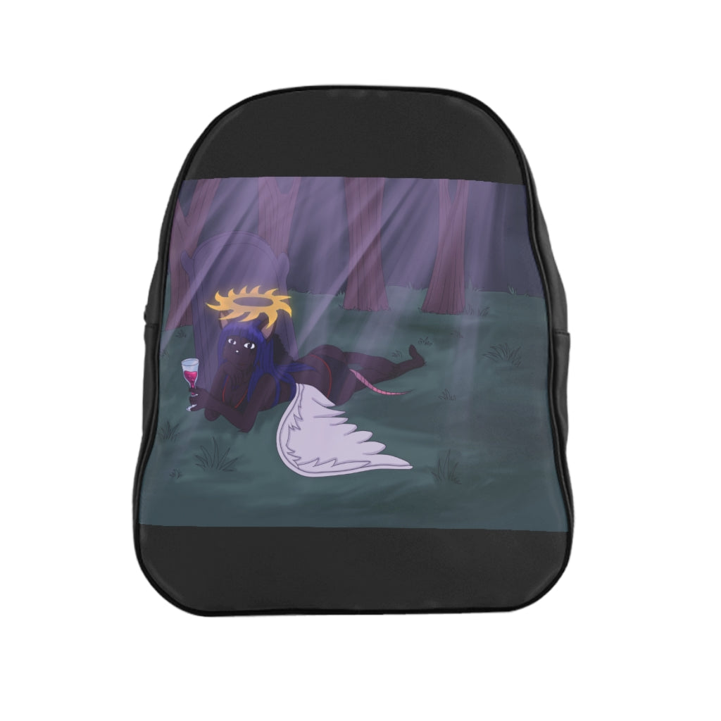 Nydia  Relaxing School Backpack - WolfDuckStudiosMerch