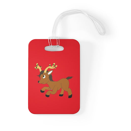 Young Reindeer Bag Tag - WolfDuckStudiosMerch