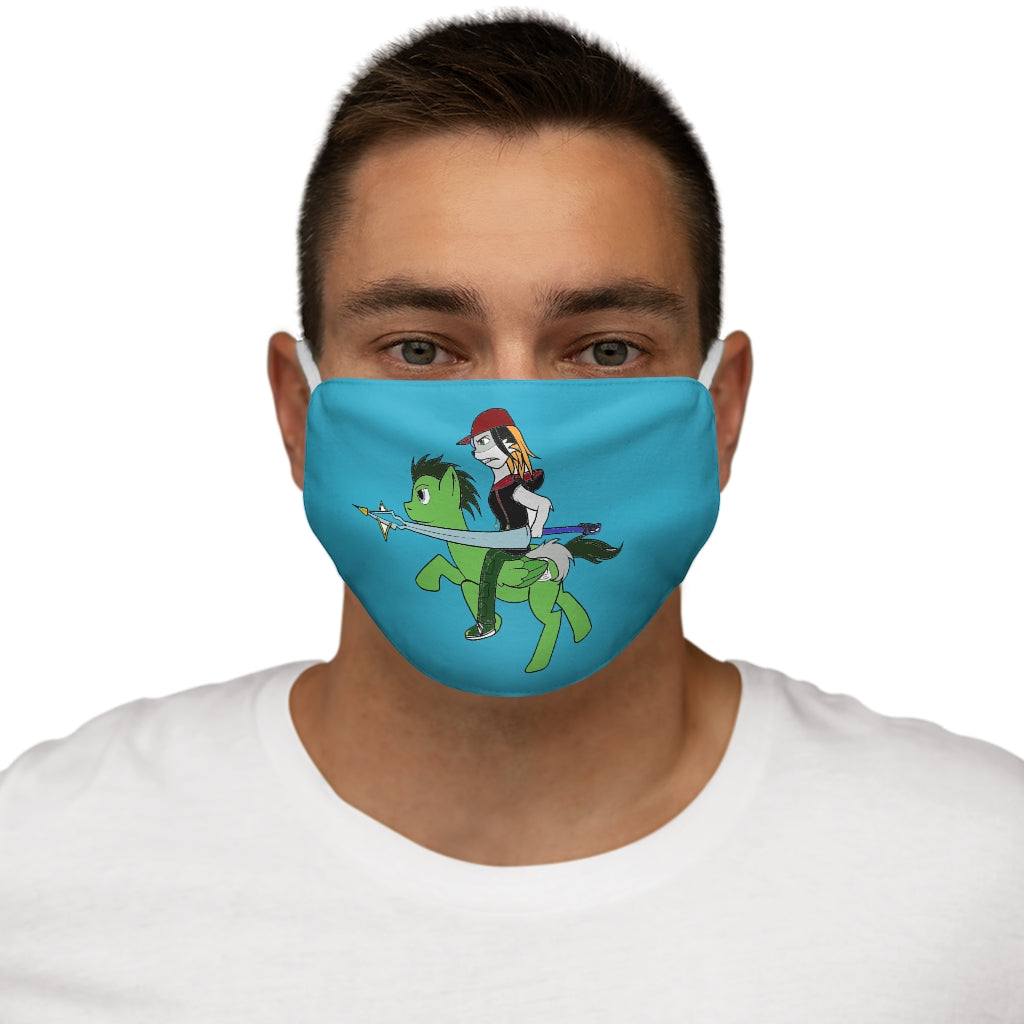 LimeStar Snug-Fit Polyester Face Mask - WolfDuckStudiosMerch