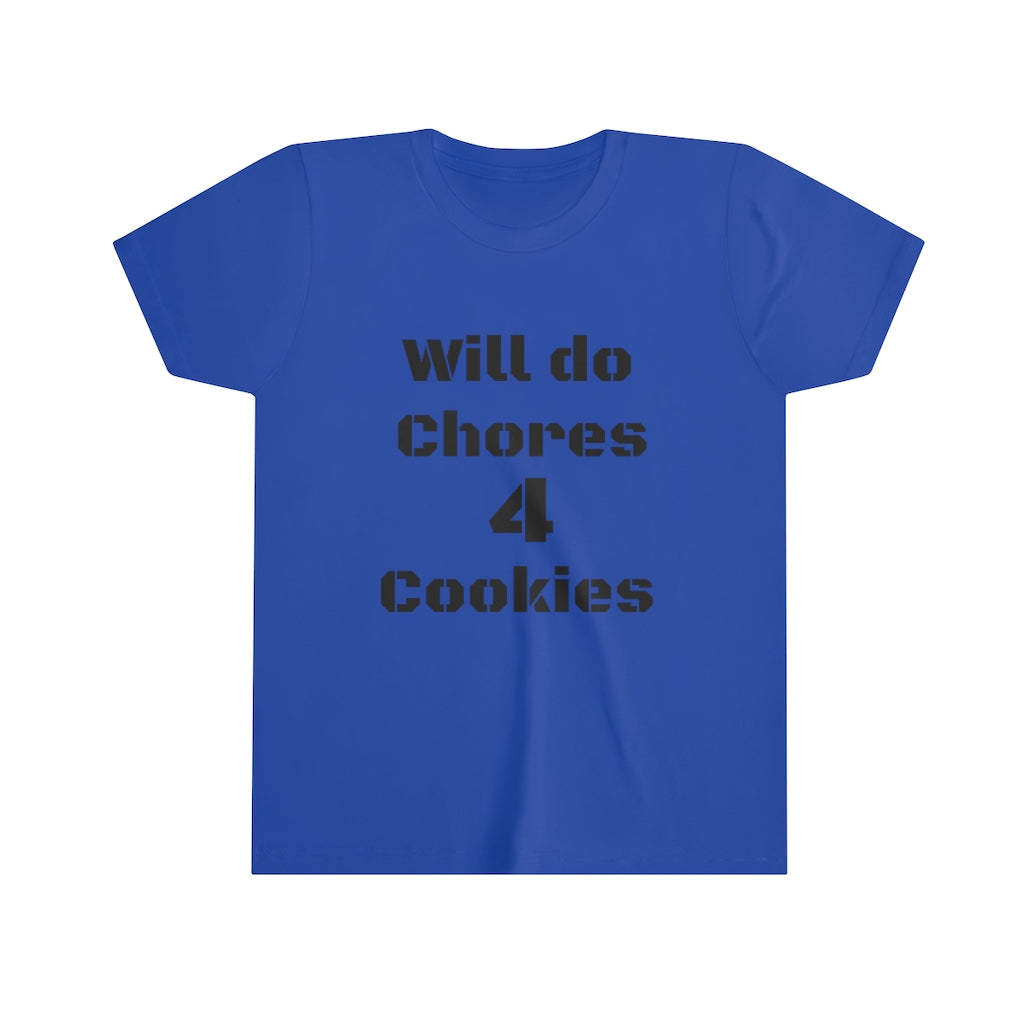 Chores 4 Cookies Youth Short Sleeve Tee - WolfDuckStudiosMerch