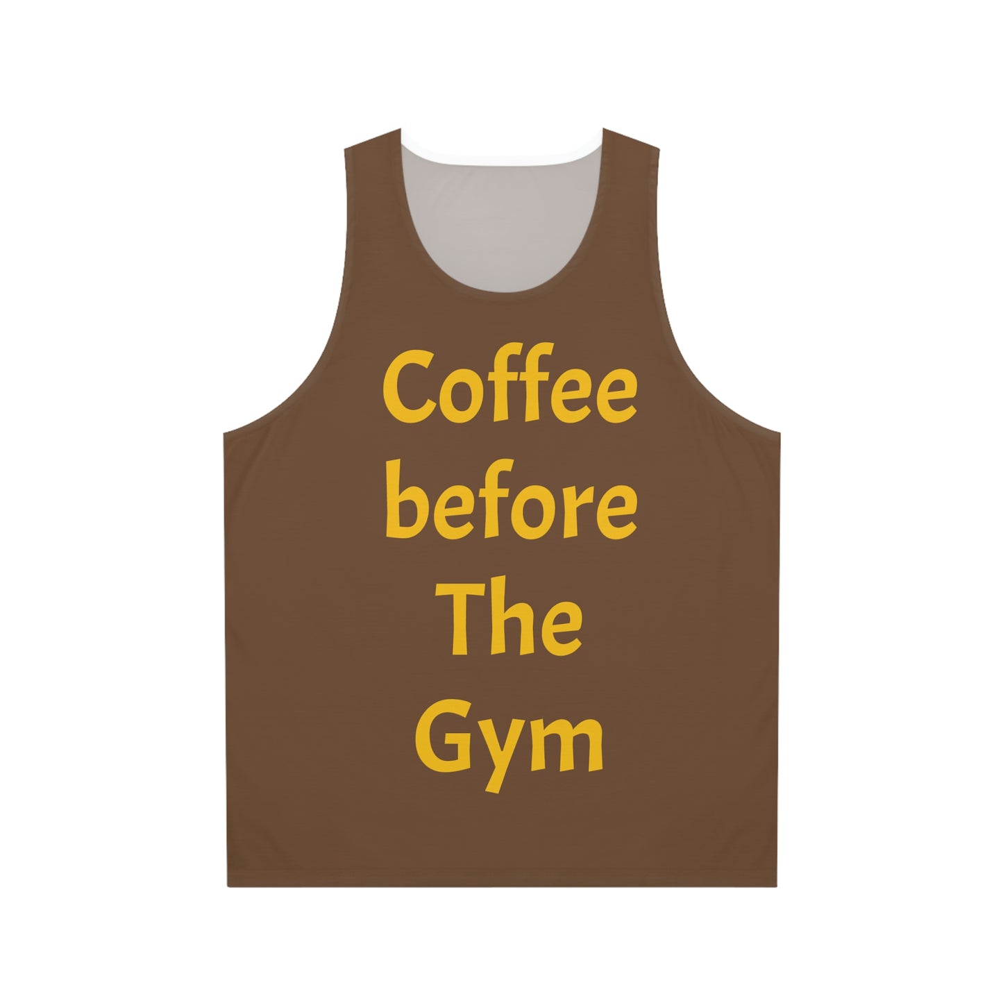 before the  gym bros Unisex Tank Top (AOP)