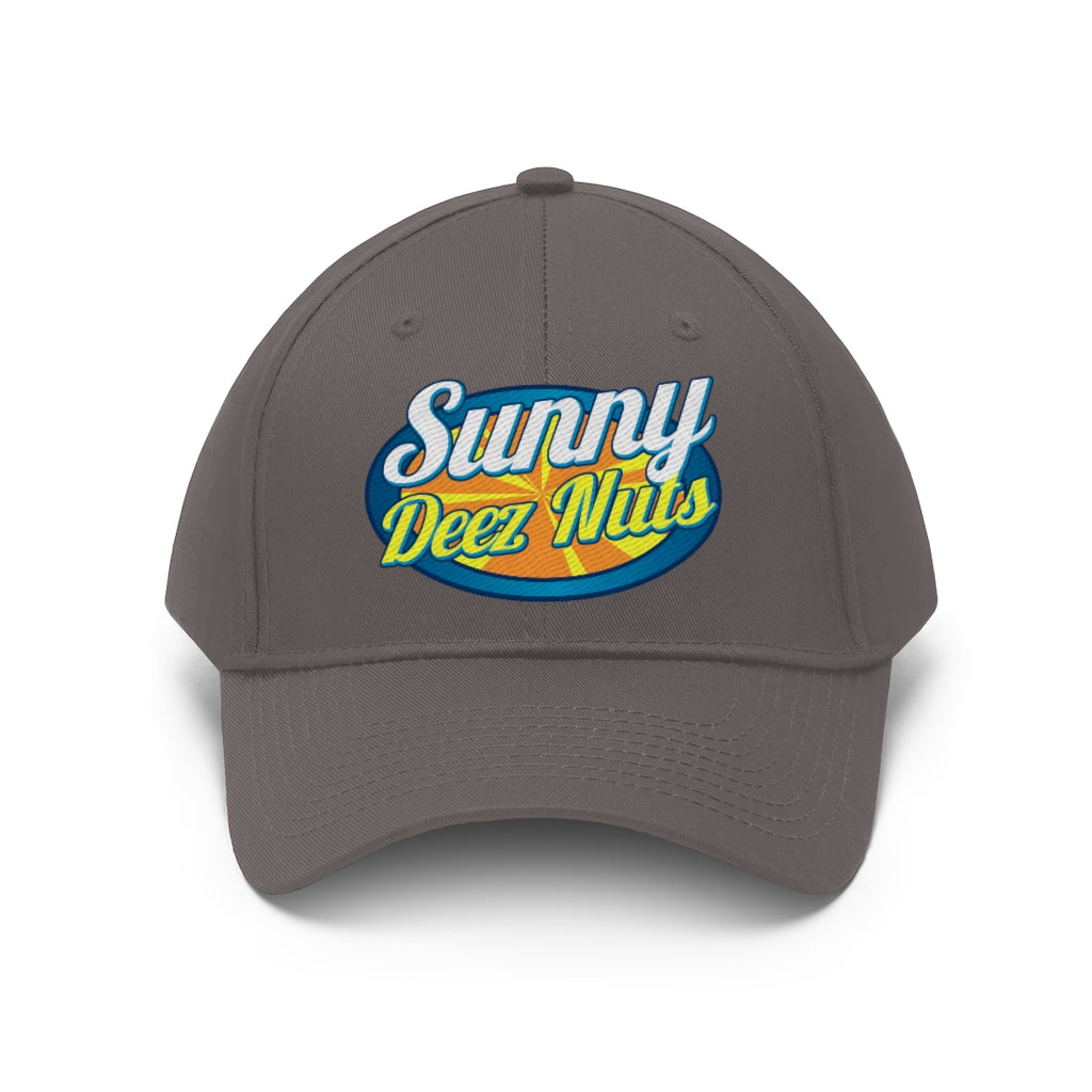 Sunny Deez nuts Unisex Twill Hat - WolfDuckStudiosMerch