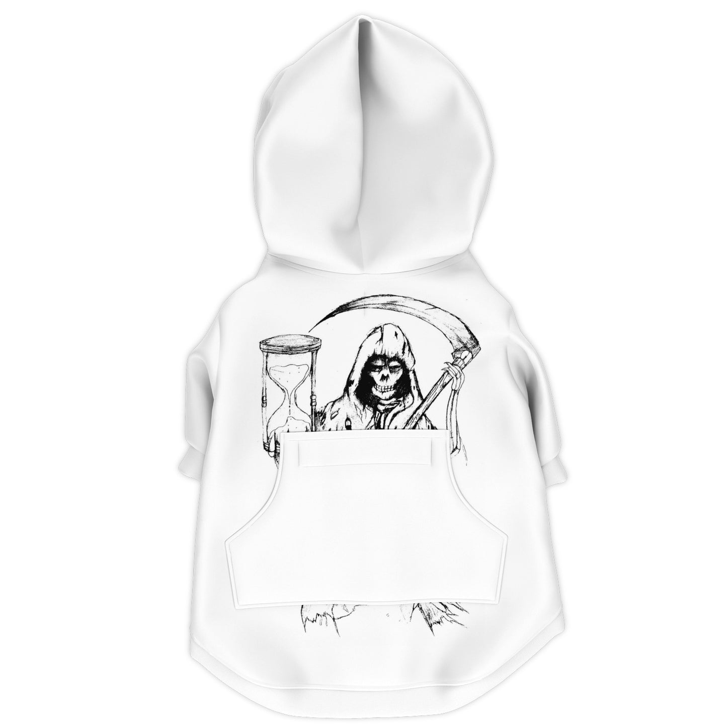 Grim Reaper Dog zipper hoodie - WolfDuckStudiosMerch