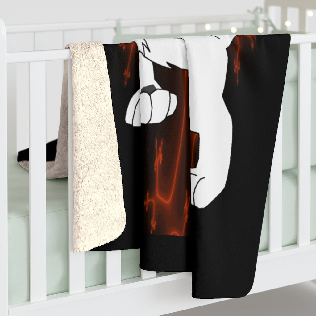 Puppy D. Sherpa Fleece Blanket - WolfDuckStudiosMerch