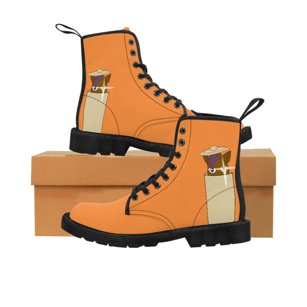 Gamerpony's Cookie Kicks Men's Canvas Boots - WolfDuckStudiosMerch