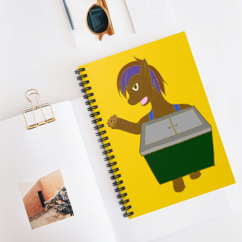 Cookie Vendor Spiral Notebook - Ruled Line - WolfDuckStudiosMerch