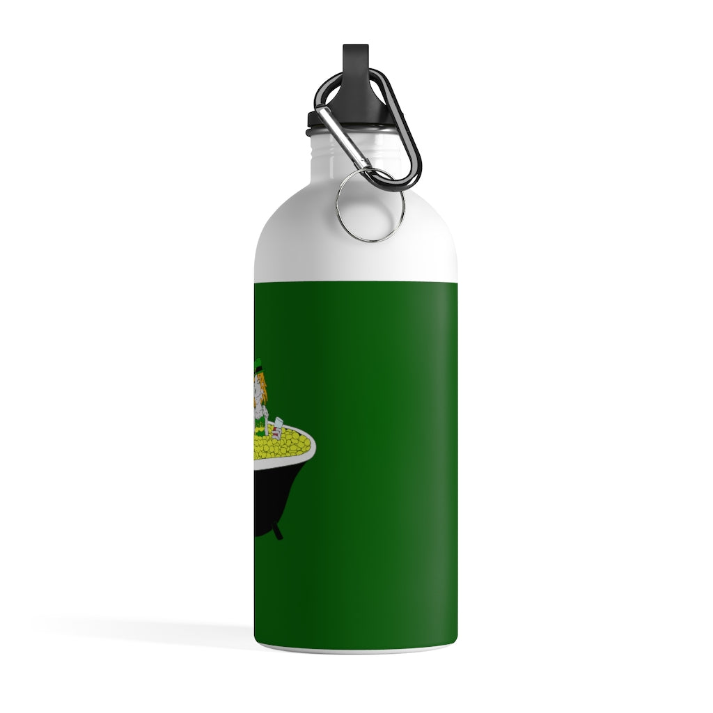 Hot Tubbin Leprechauns Water Bottle - WolfDuckStudiosMerch