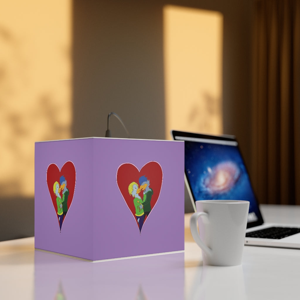 LoveBirds Personalized Lamp - WolfDuckStudiosMerch