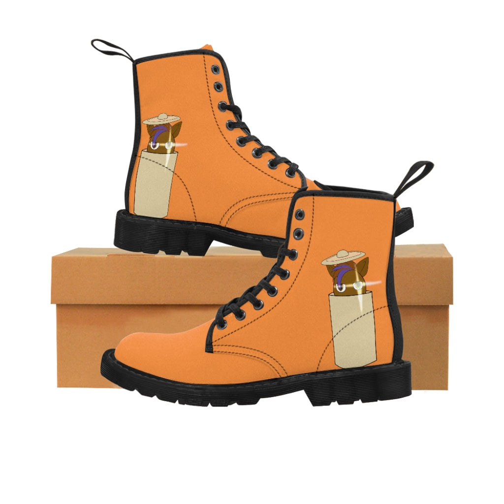 Gamerpony's Cookie Kicks Women's Canvas Boots - WolfDuckStudiosMerch