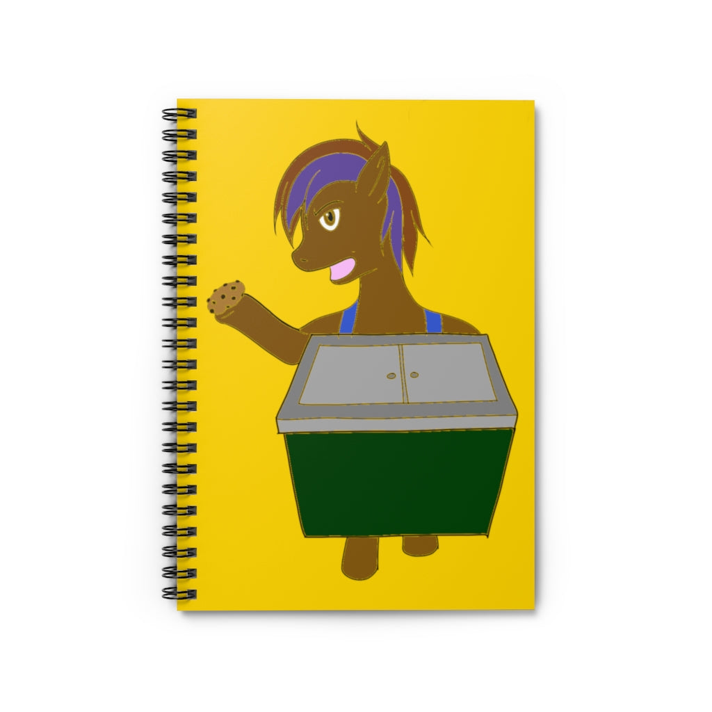 Cookie Vendor Spiral Notebook - Ruled Line - WolfDuckStudiosMerch
