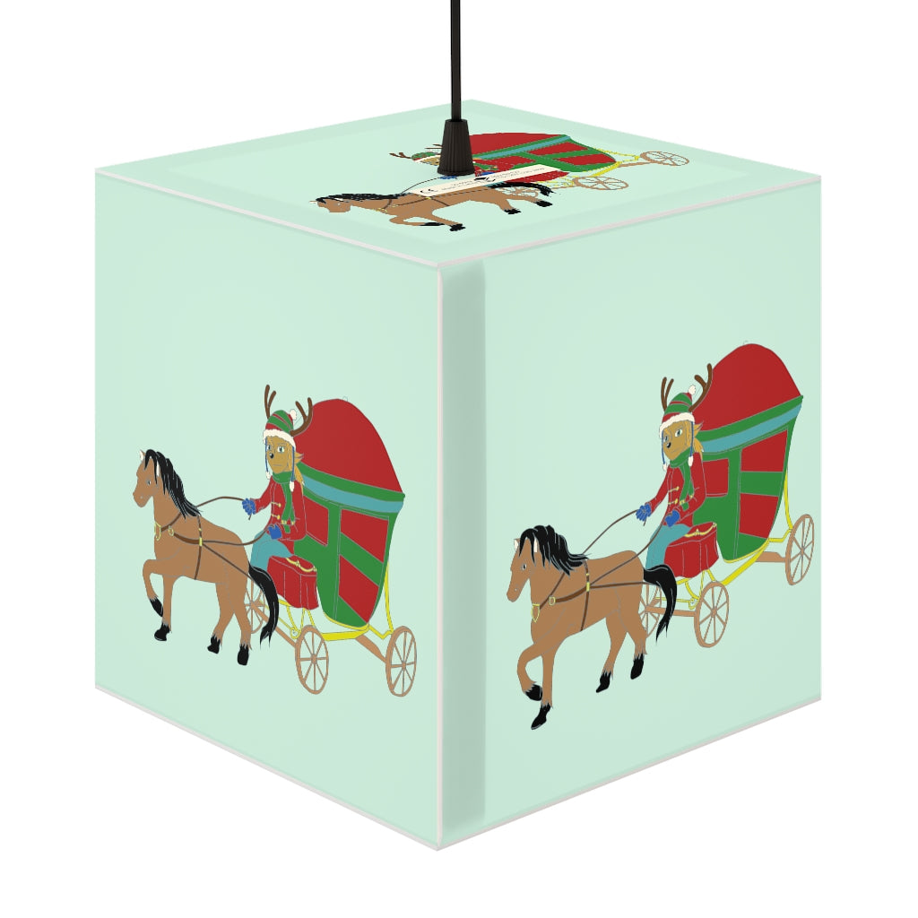 Reindeer Sleigh Ride Lamp - WolfDuckStudiosMerch