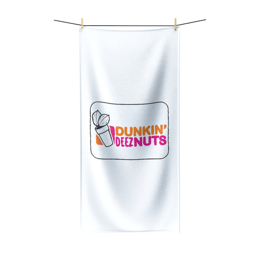 Dunkin Deez Nuts  Polycotton Towel - WolfDuckStudiosMerch