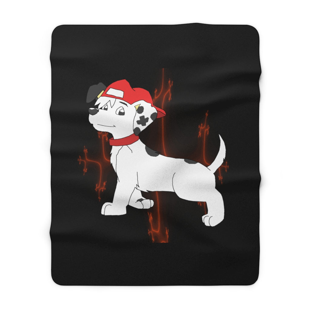 Puppy D. Sherpa Fleece Blanket - WolfDuckStudiosMerch