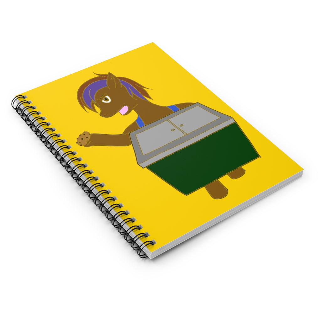 Cookie Vendor Spiral Notebook - Ruled Line - WolfDuckStudiosMerch