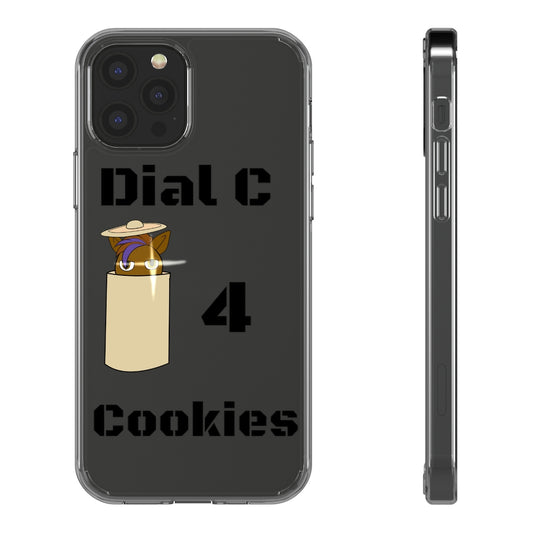 Dial C 4 cookies Clear Cases - WolfDuckStudiosMerch