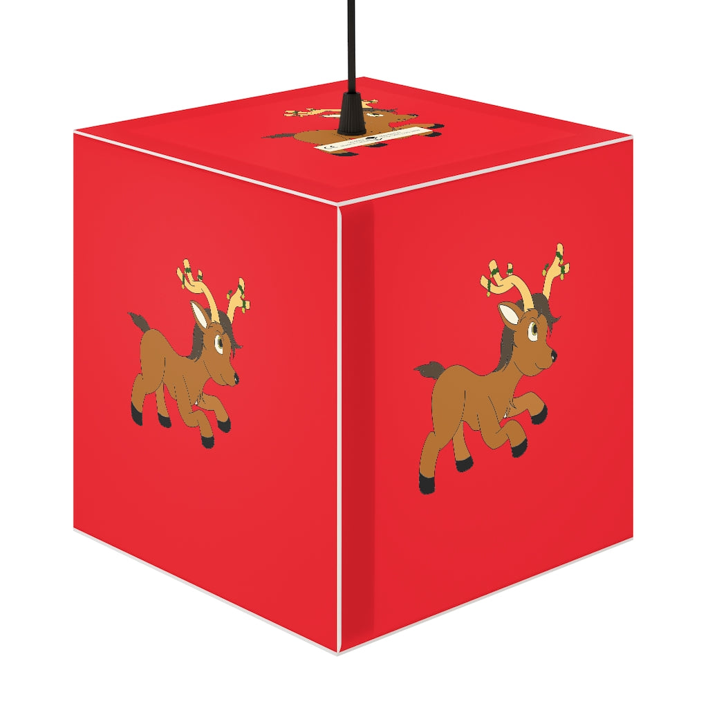 Young Reindeer Personalized Lamp - WolfDuckStudiosMerch