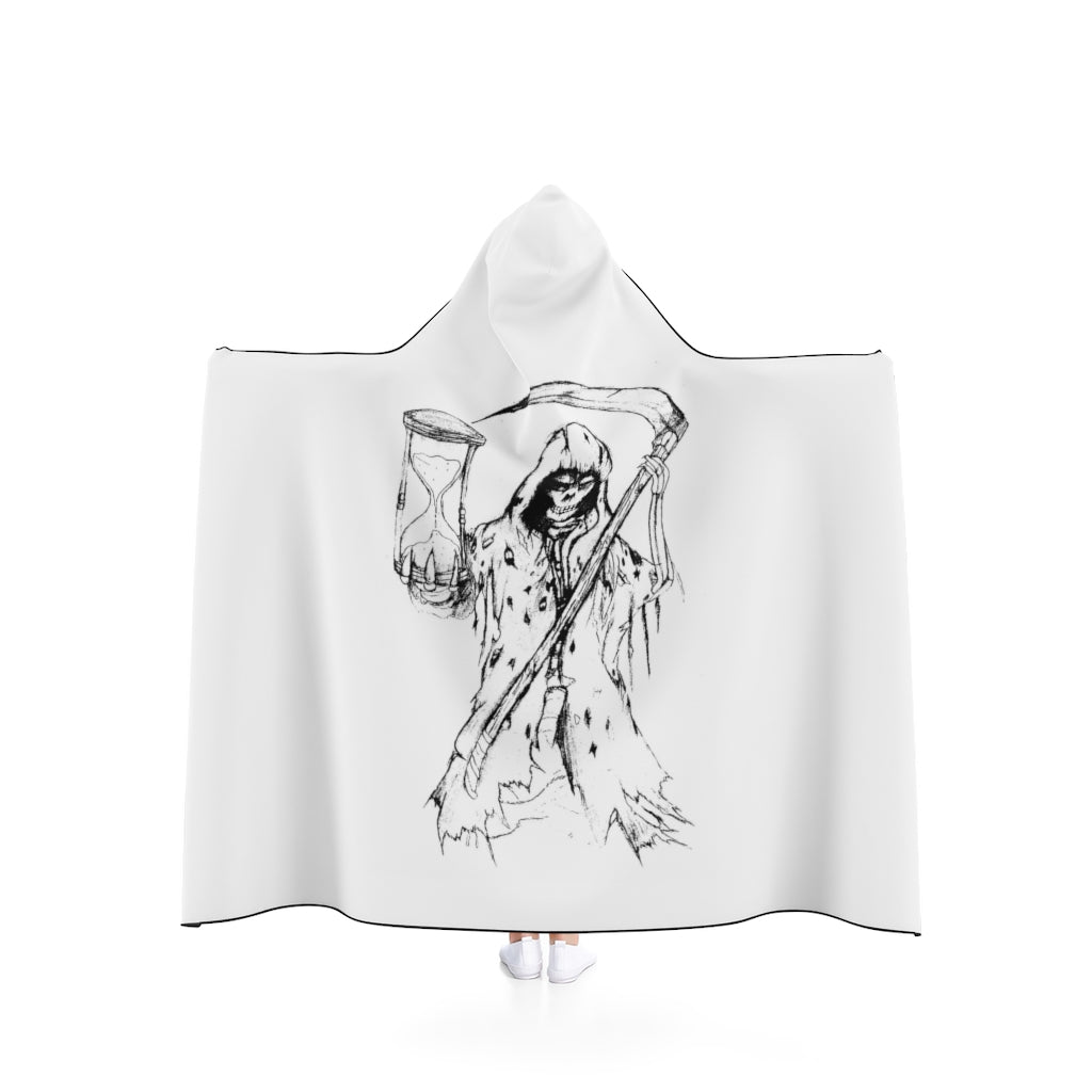 The Reaper Has come for Thee  Hooded Blanket - WolfDuckStudiosMerch