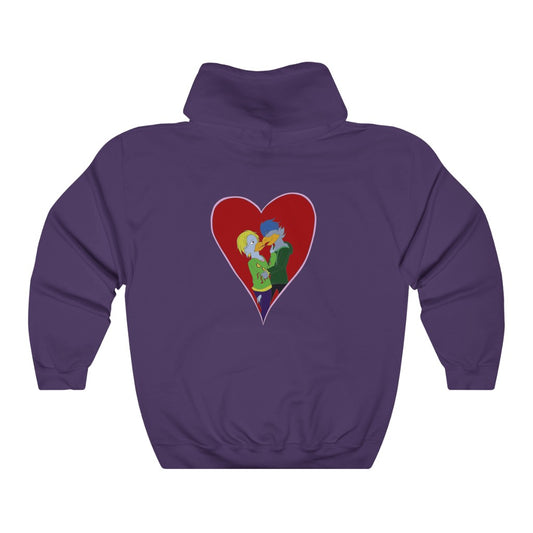 LoveBirds Unisex Heavy Blend™ Hooded Sweatshirt - WolfDuckStudiosMerch